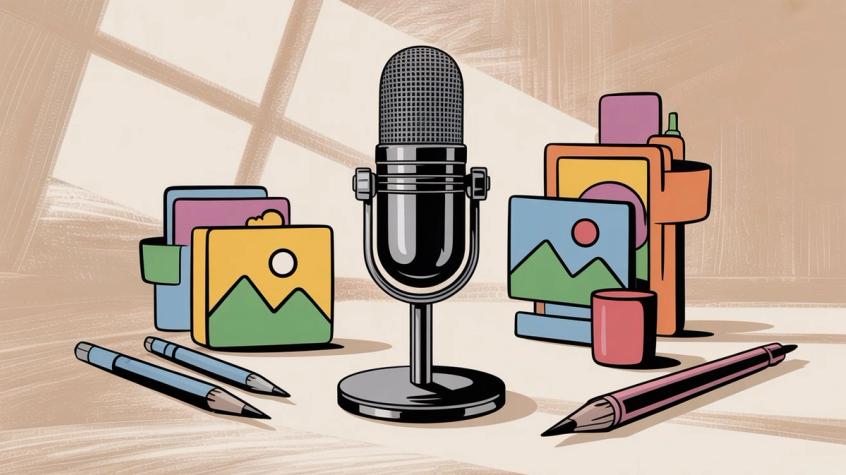 Illustration of Gemini's input tools including microphone, image upload, and canvas options