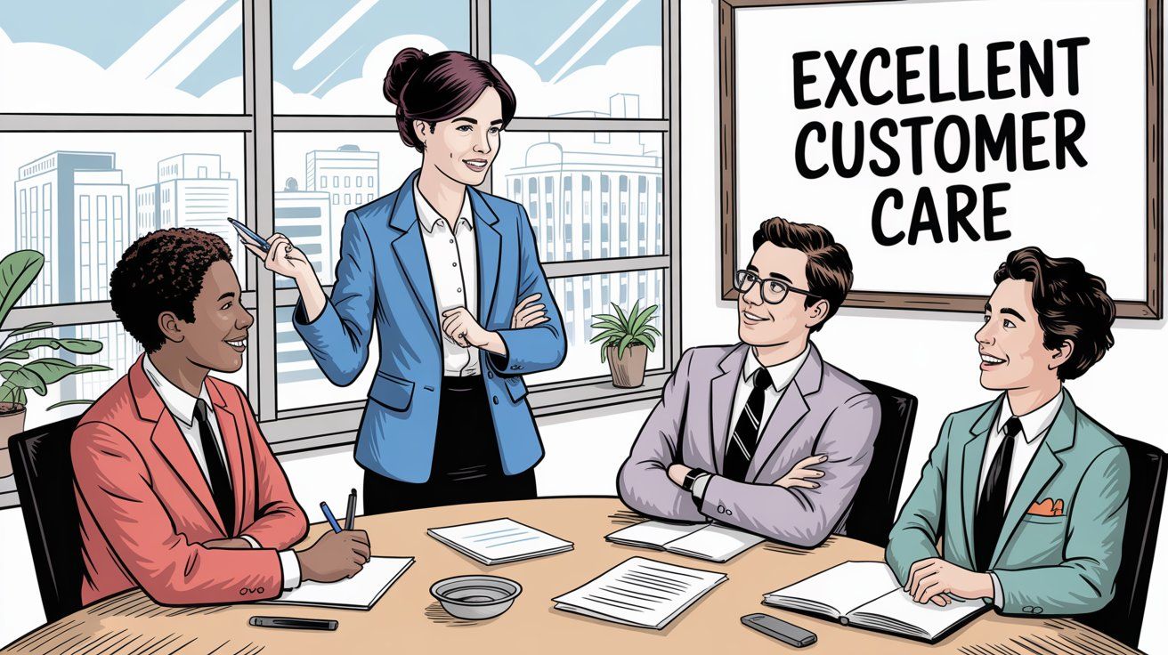 Professional customer service team training and development for exceptional customer support skills