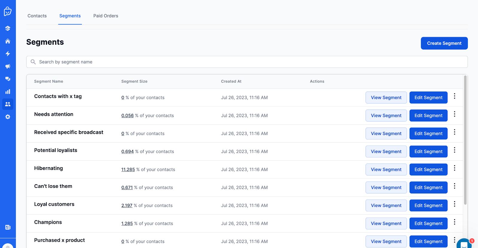 Create detailed and personalized segments