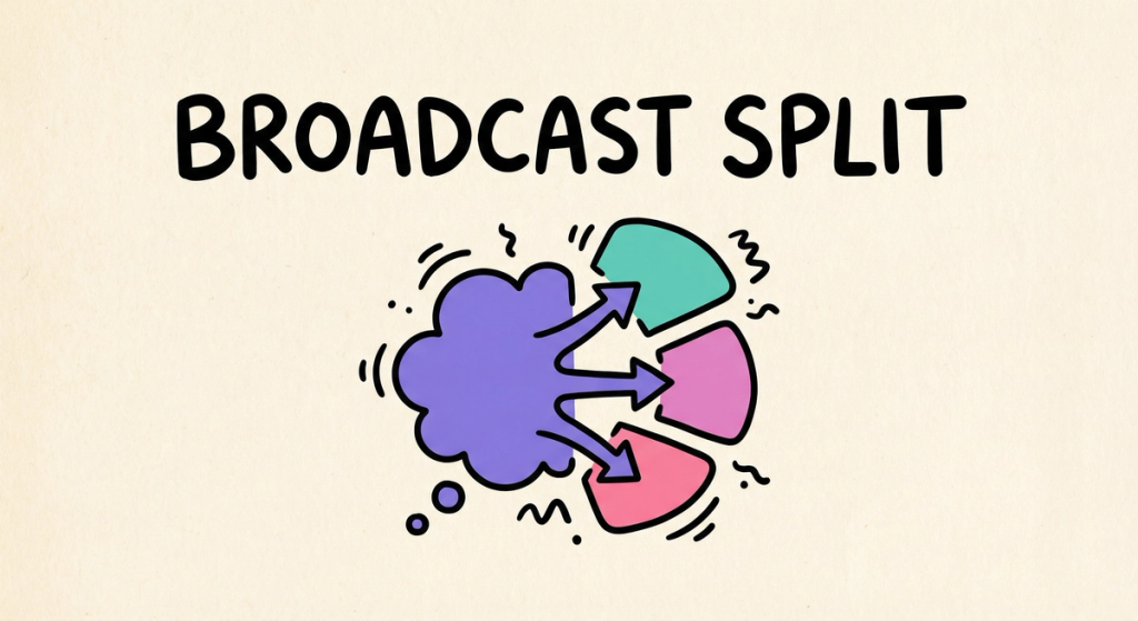 Broadcast Splitting: Never Worry About Daily Limits Again