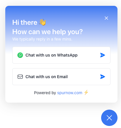 WhatsApp Chat Widget