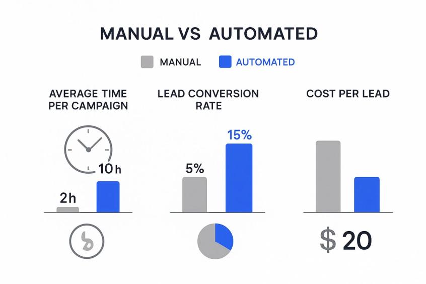 Infographic about marketing automation lead generation