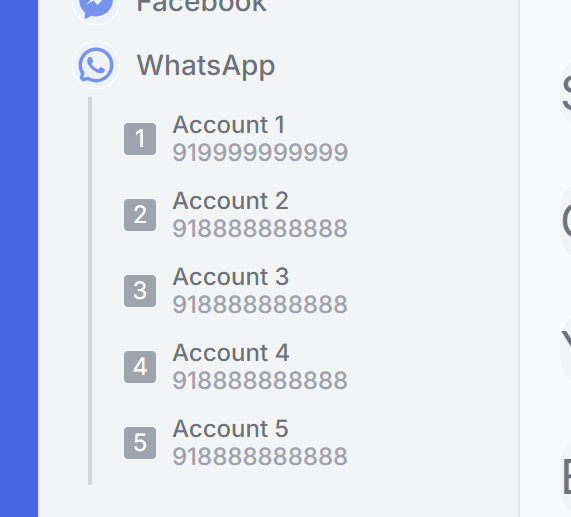 What multiple numbers look like in the Shared Inbox