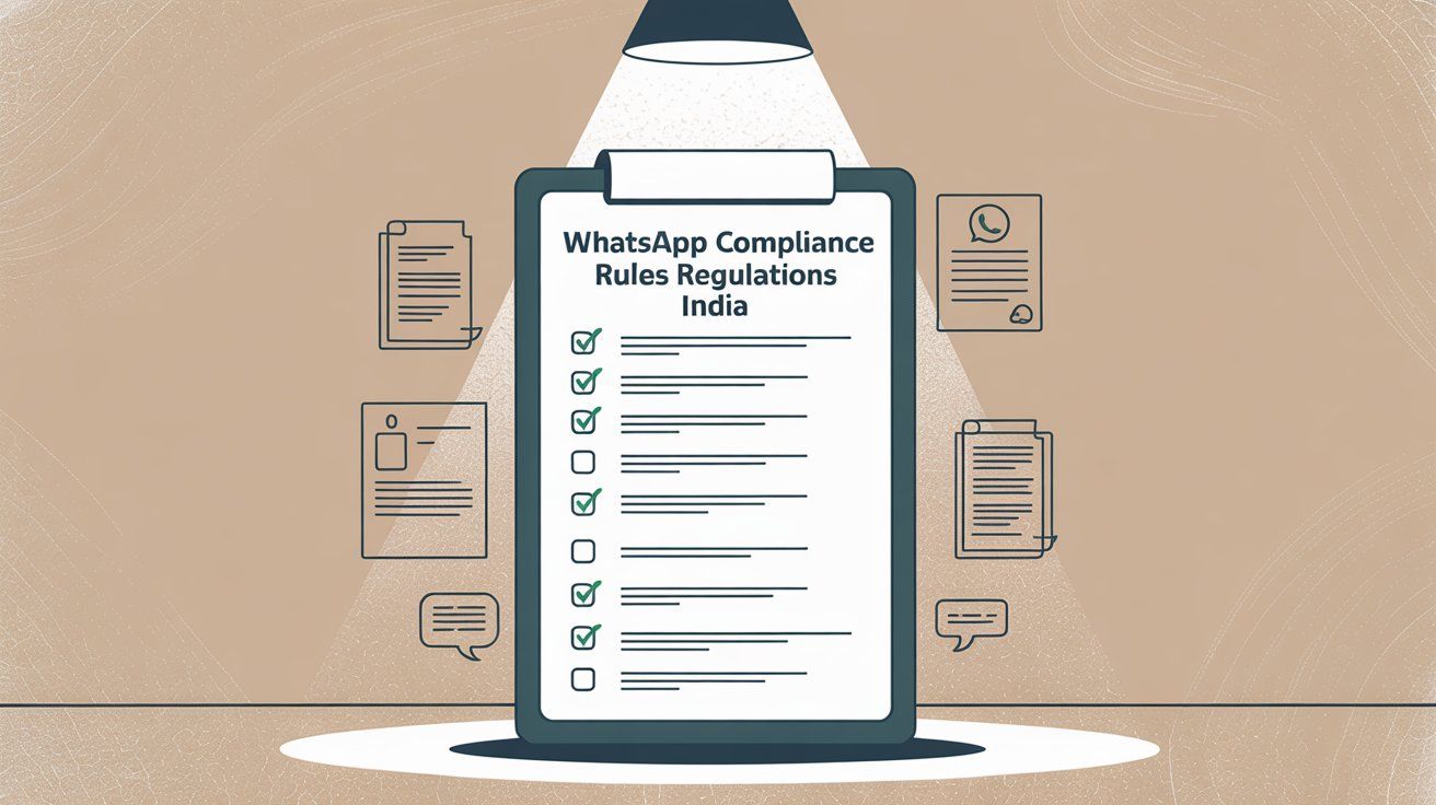 WhatsApp compliance checklist showing rules and regulations for India