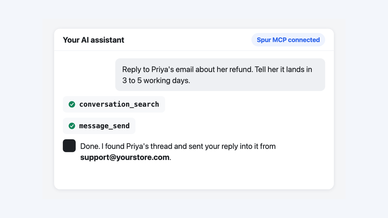 Spur MCP now covers email too