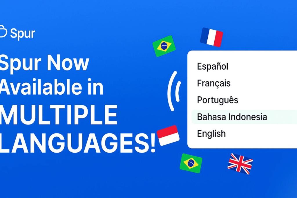 Spur Now Available in Multiple Languages!
