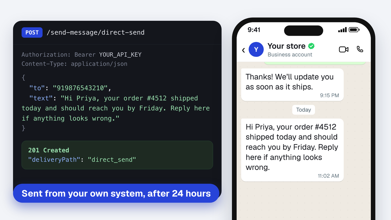 Direct Send, now from your own tools