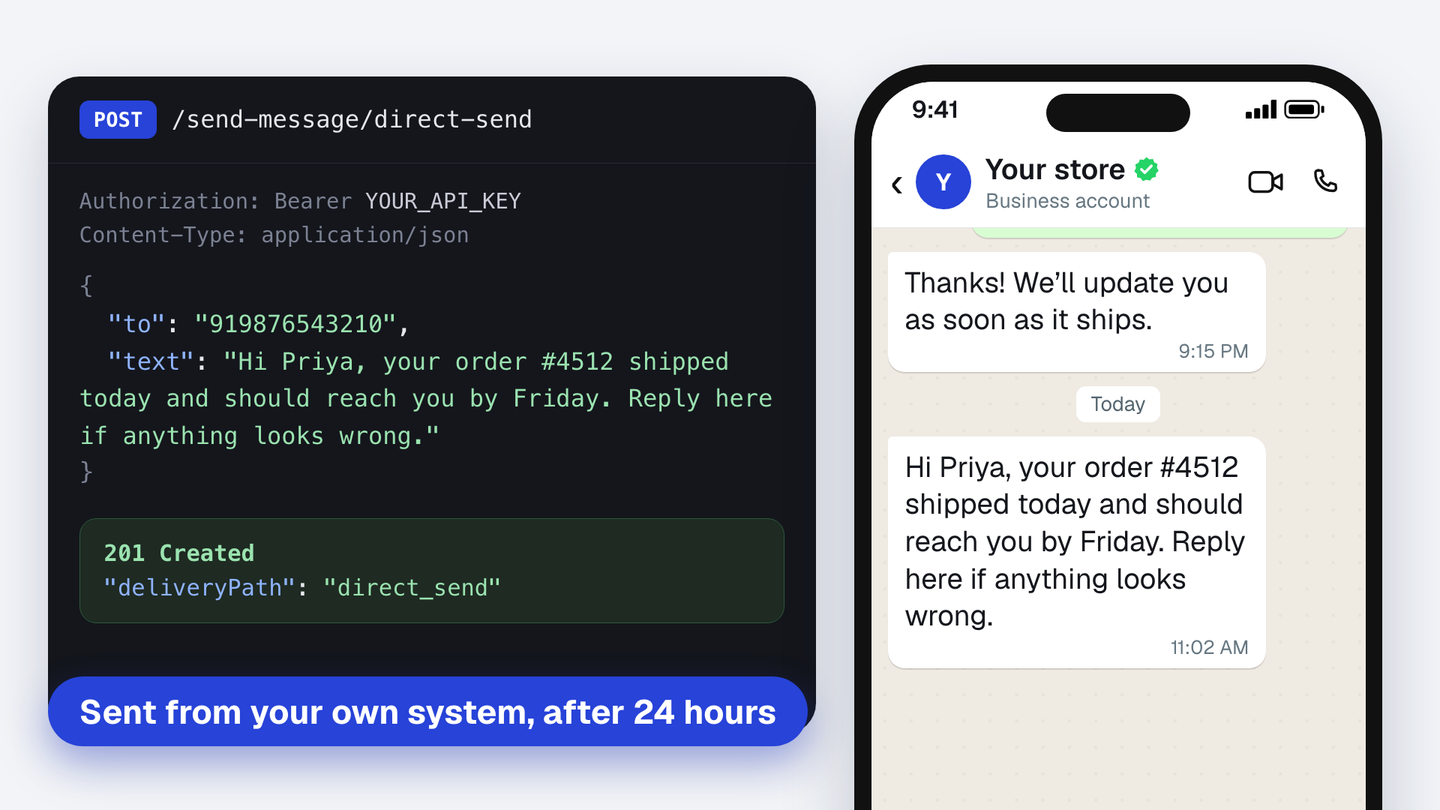 Direct Send, now from your own tools