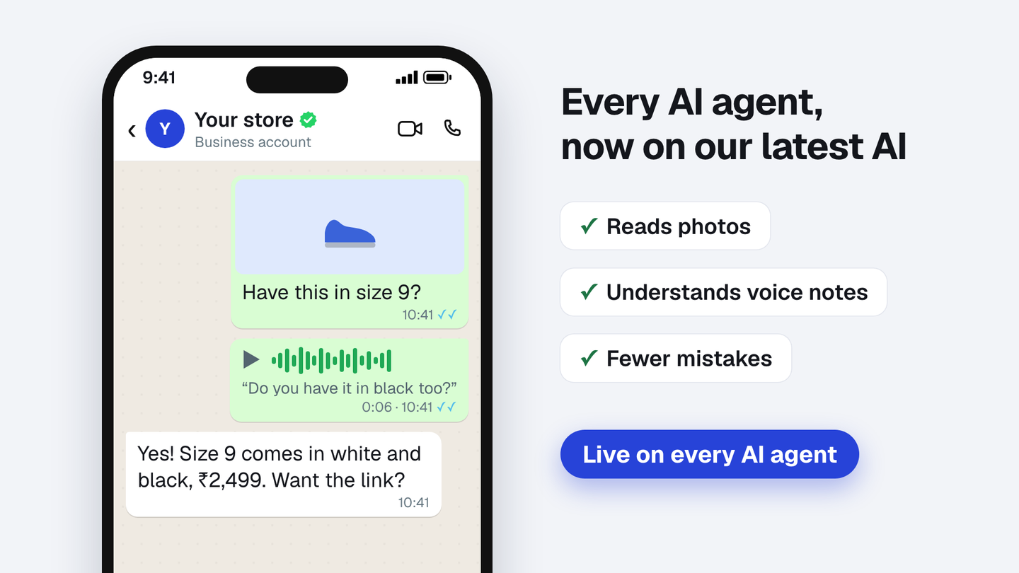 Every AI agent now runs on our latest AI