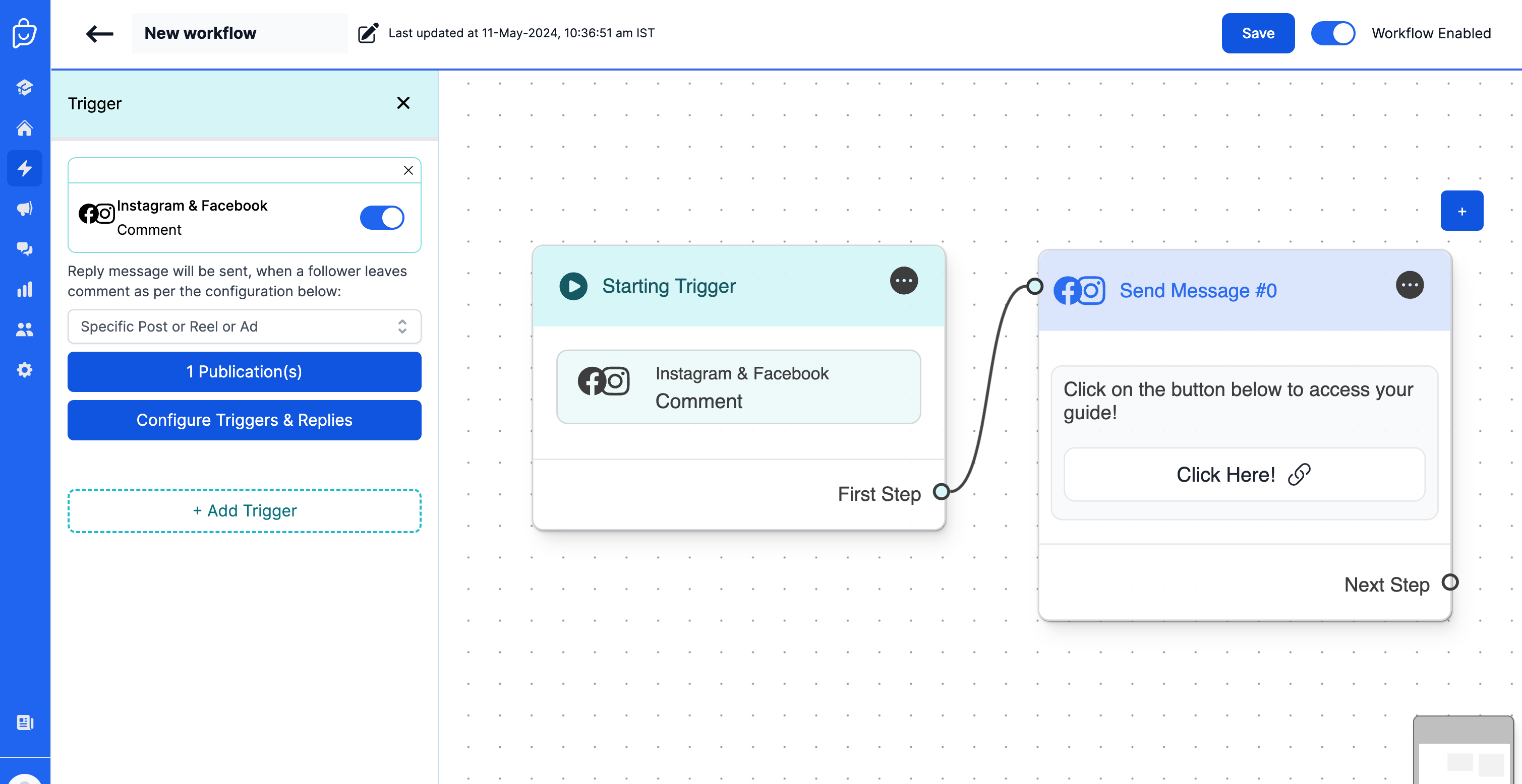 How comment automation looks like in Spur