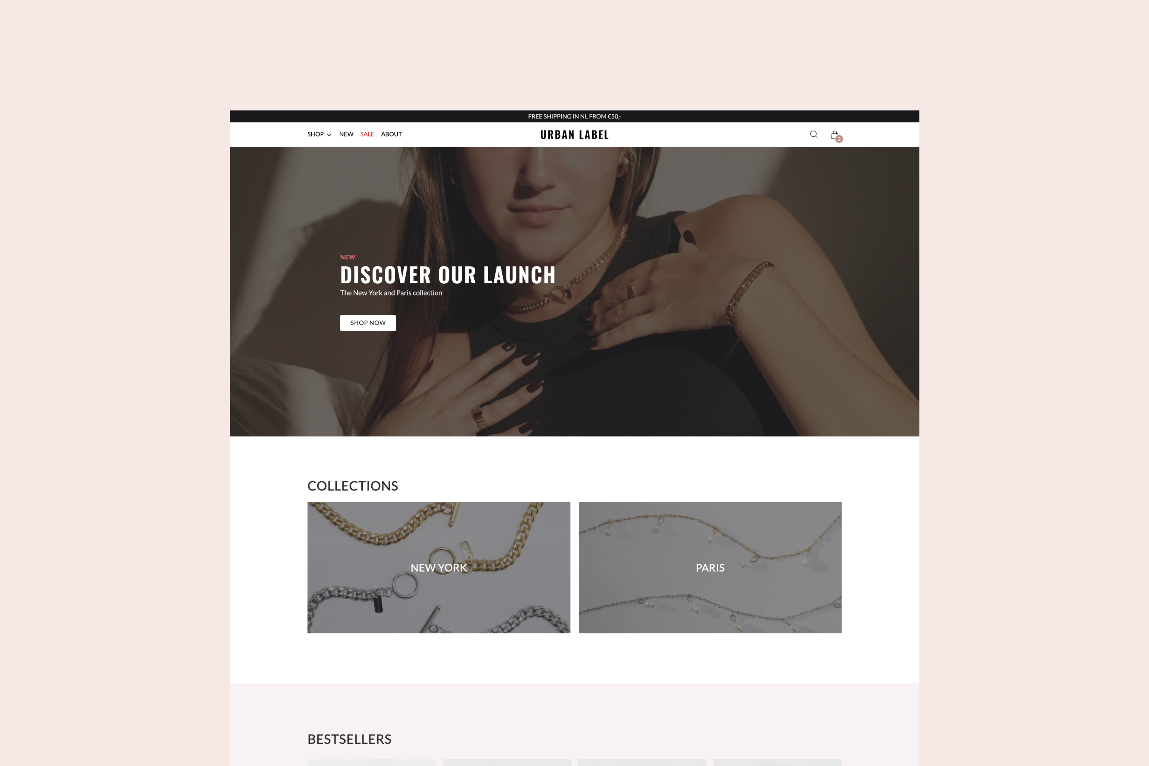 Launching Urban Label Jewelry using Headless Shopify