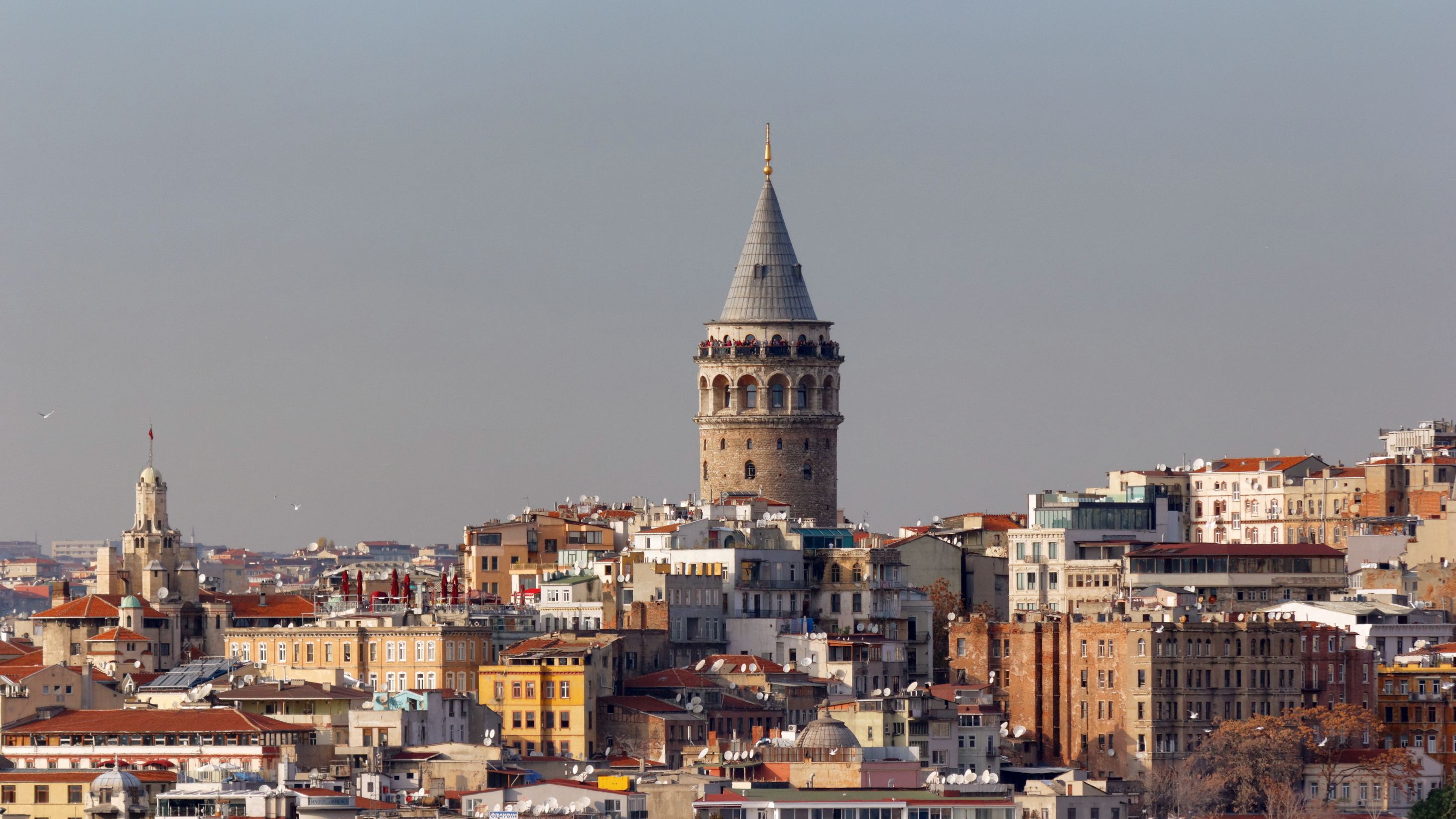 Galata and Beyoğlu, seen across the water in Istanbul