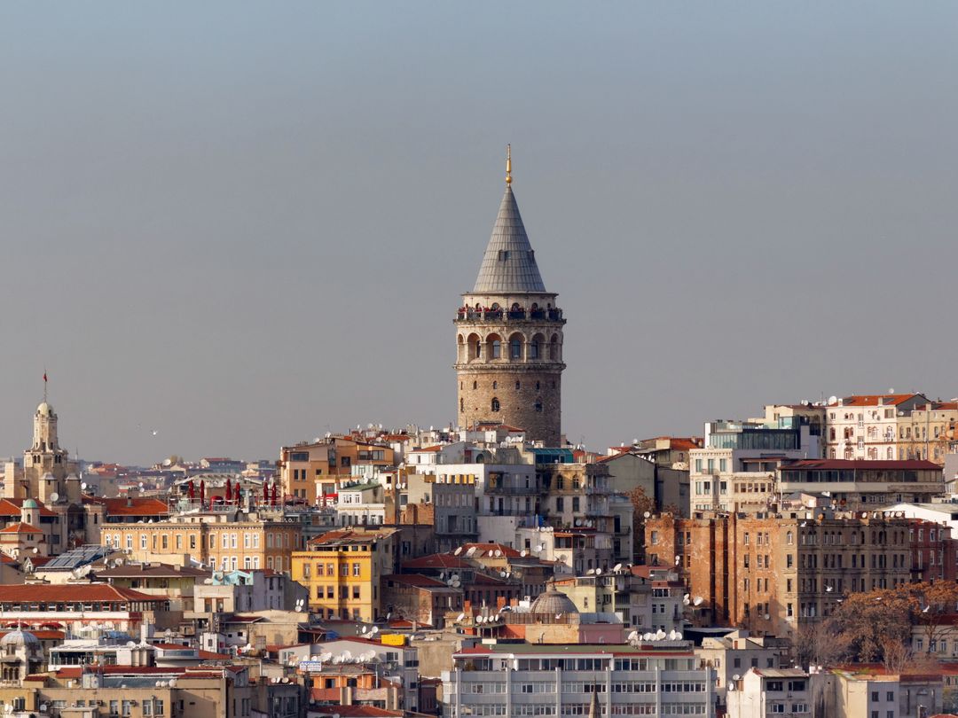 Galata and Beyoğlu, seen across the water in Istanbul