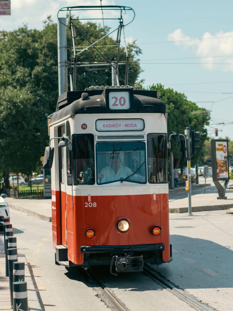 The historic Kadıköy–Moda tram on Istanbul's Asian side
