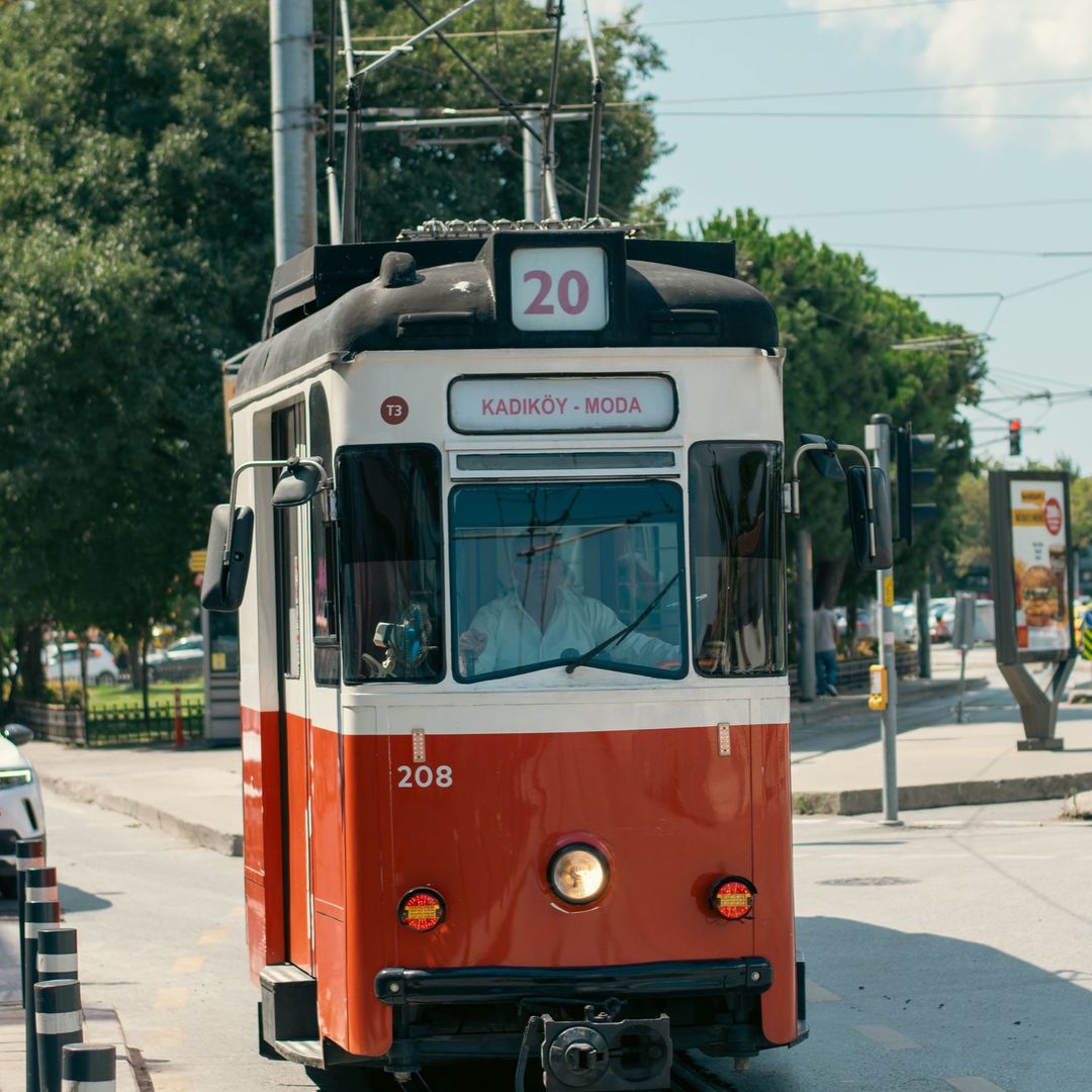 The historic Kadıköy–Moda tram on Istanbul's Asian side