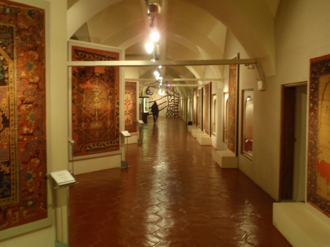 The carpet gallery inside the Turkish and Islamic Arts Museum, Istanbul