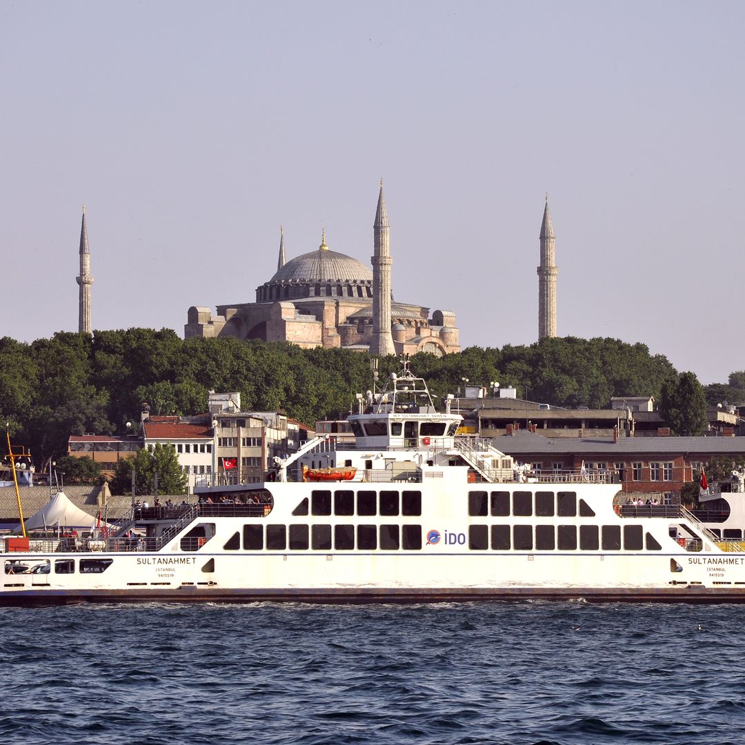 A ferry crossing the Bosphorus, Istanbul