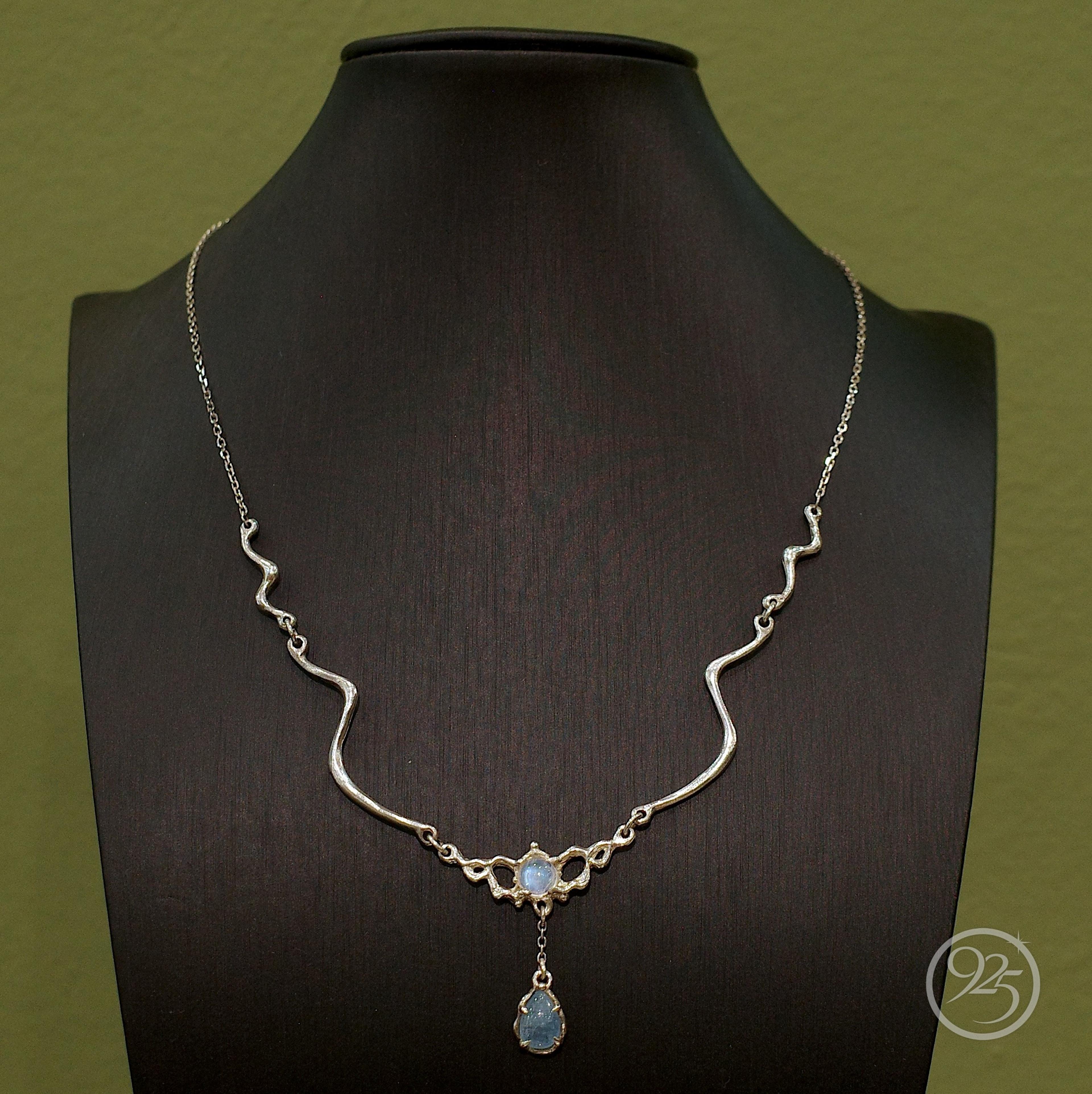 Tidebloom Moonstone Pendant