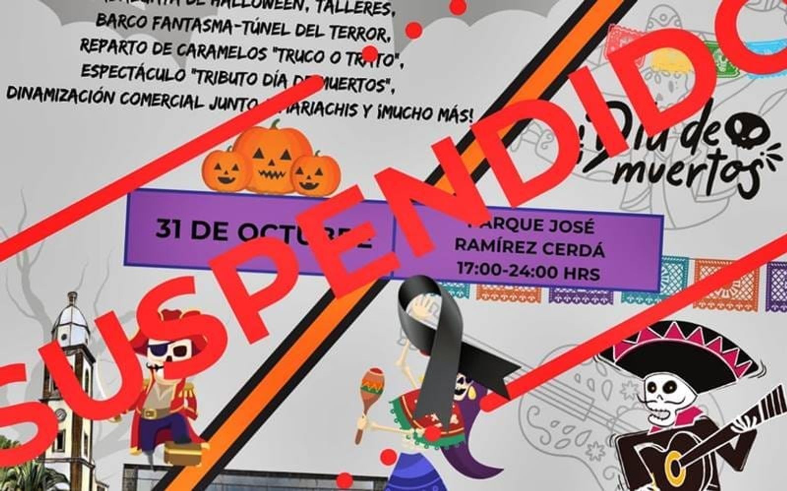 Arrecife suspende los actos por Halloween y Finaos