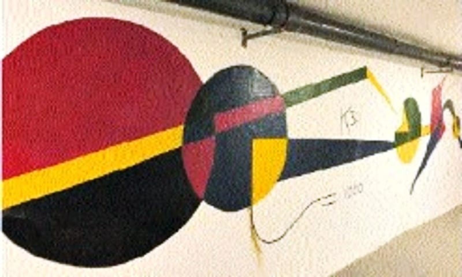 Descubren un mural de Manrique en un túnel bajo el Lago Matiánez