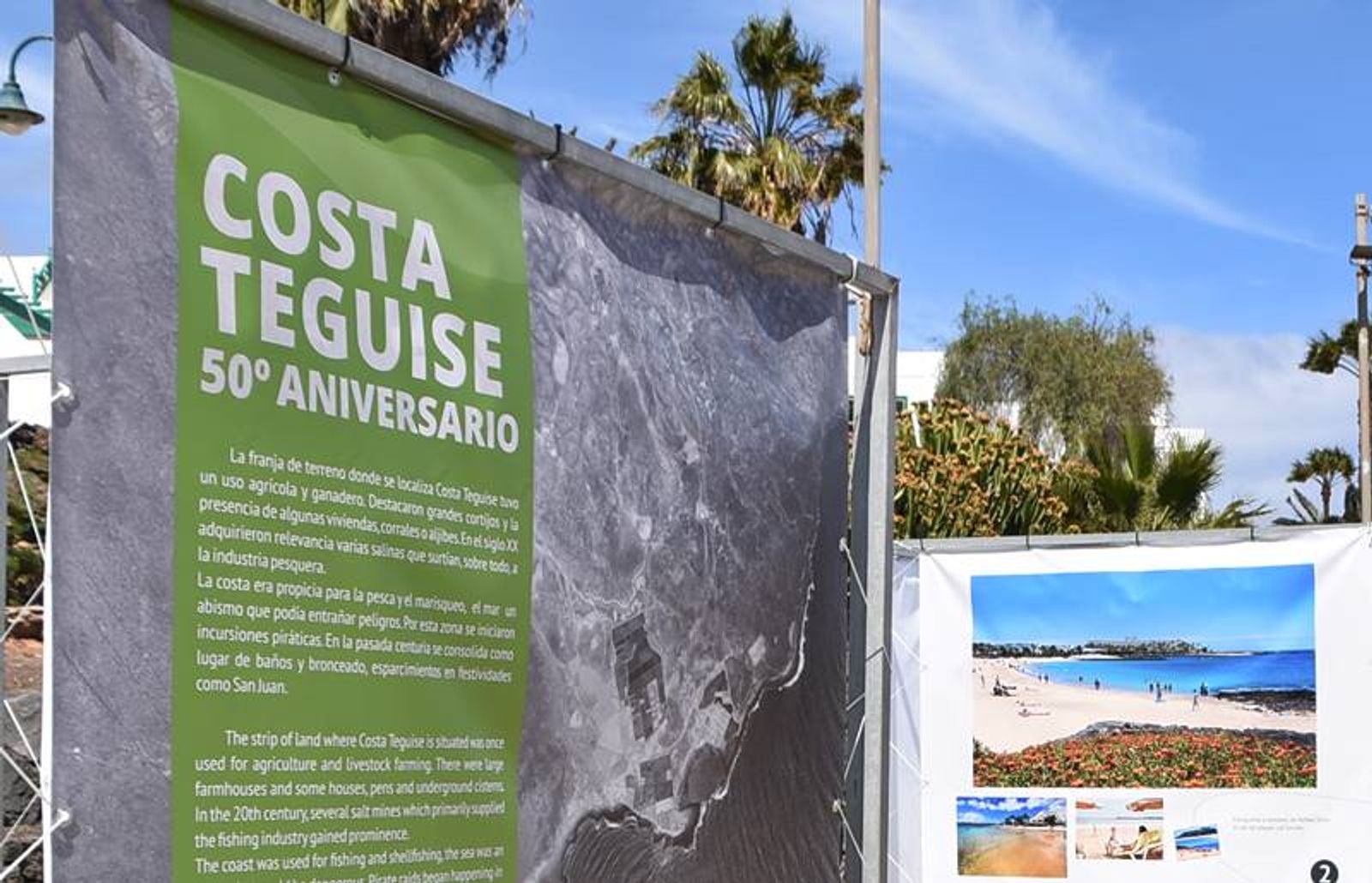 Costa Teguise inaugura una exposición divulgativa con motivo de su 50 aniversario