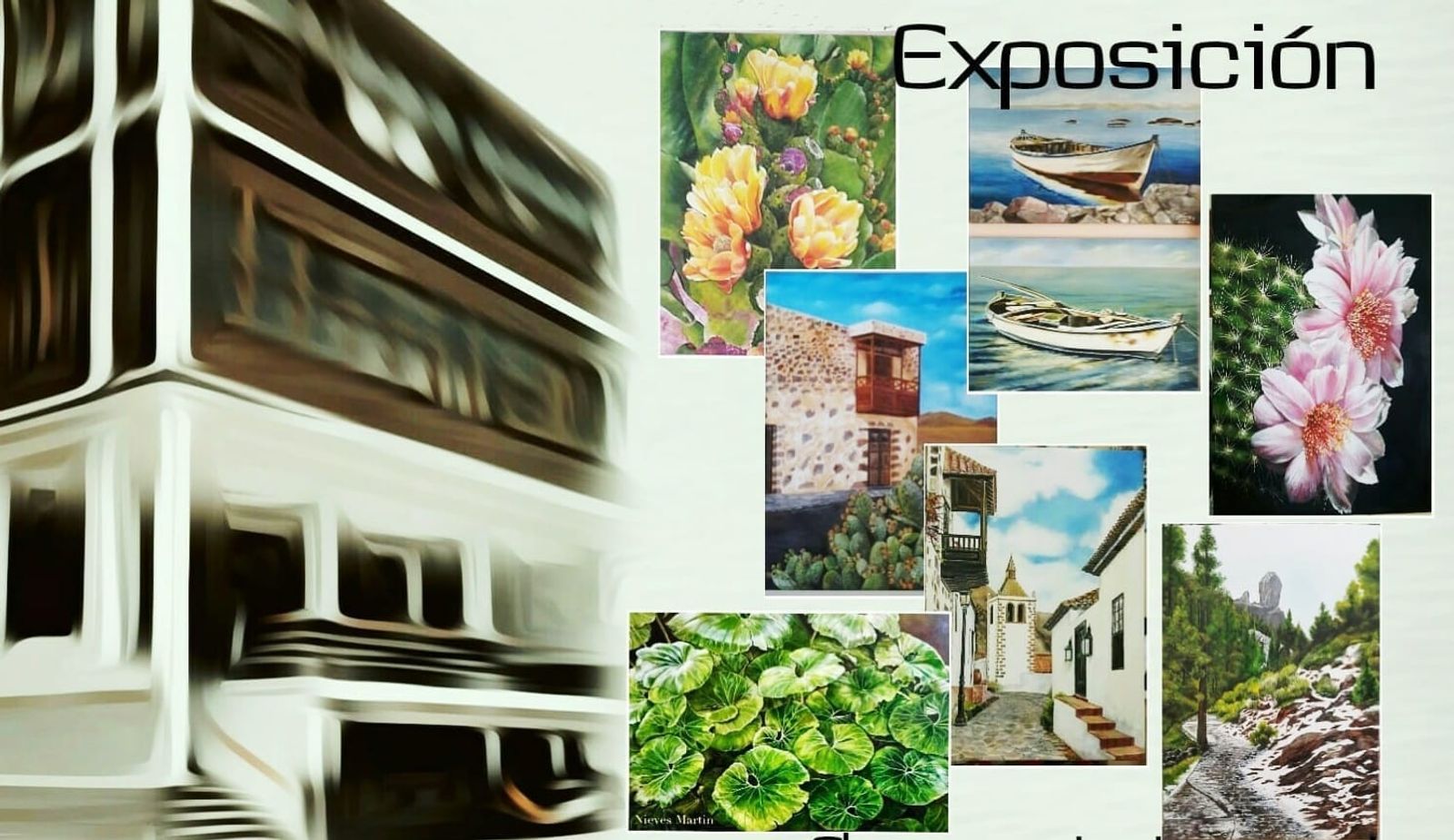 'Flora y paisaje canario' - Exposición de Nieves Santana 