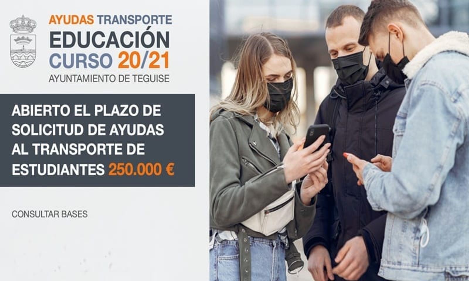 Teguise convoca las ayudas al transporte de estudiantes para este curso