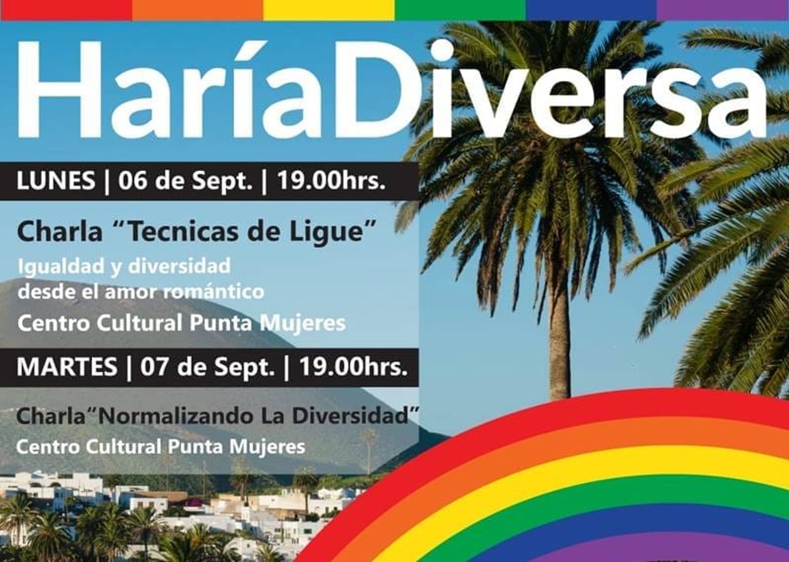 Haría programa dos charlas para impulsar la diversidad y el respeto