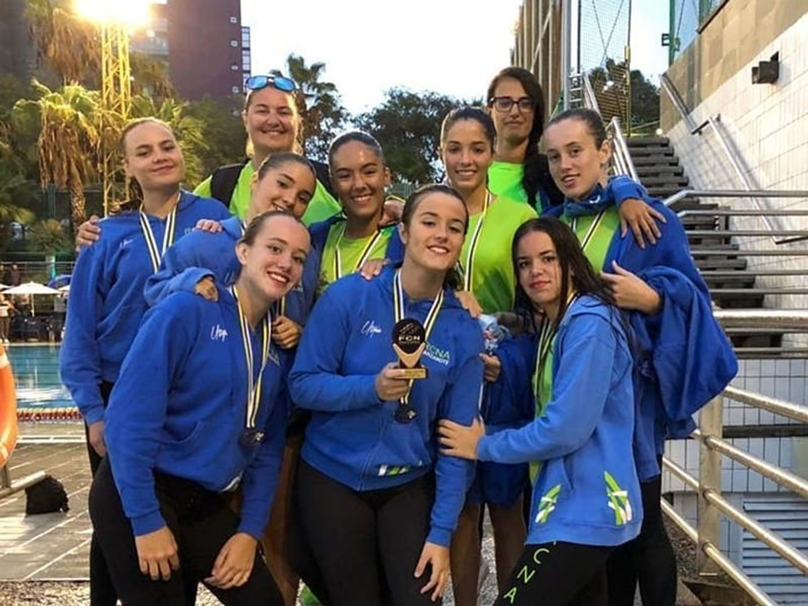 El equipo del RCNA, tercero en el Campeonato Territorial en natación artística