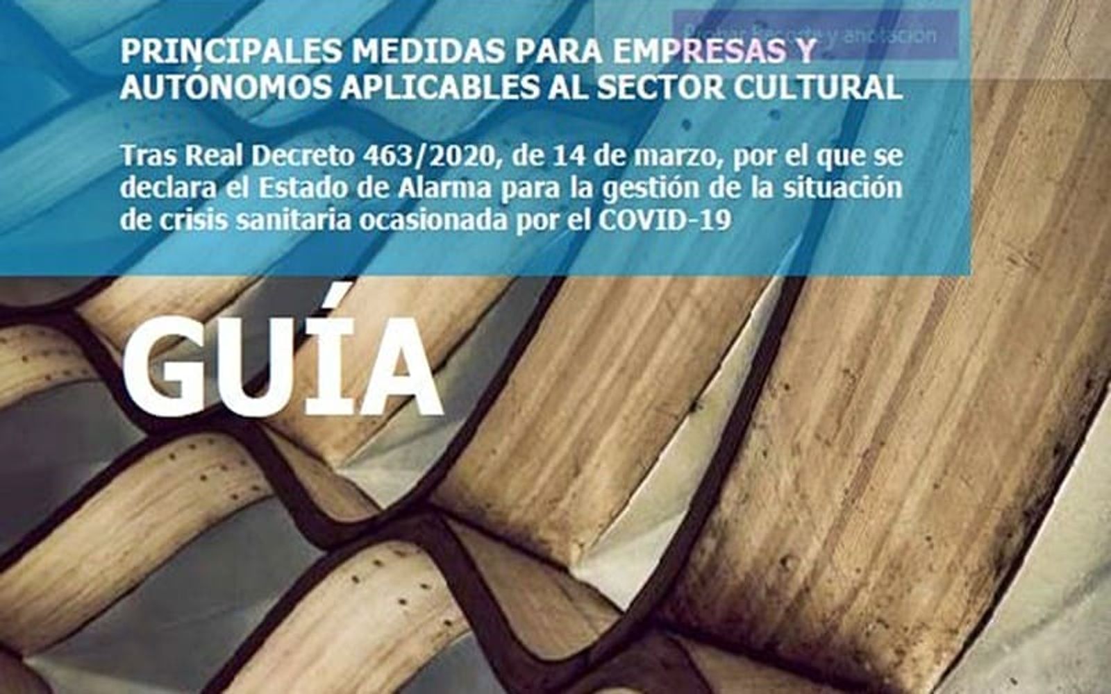 Las principales medidas para empresas y autónomos aplicables al sector cultural