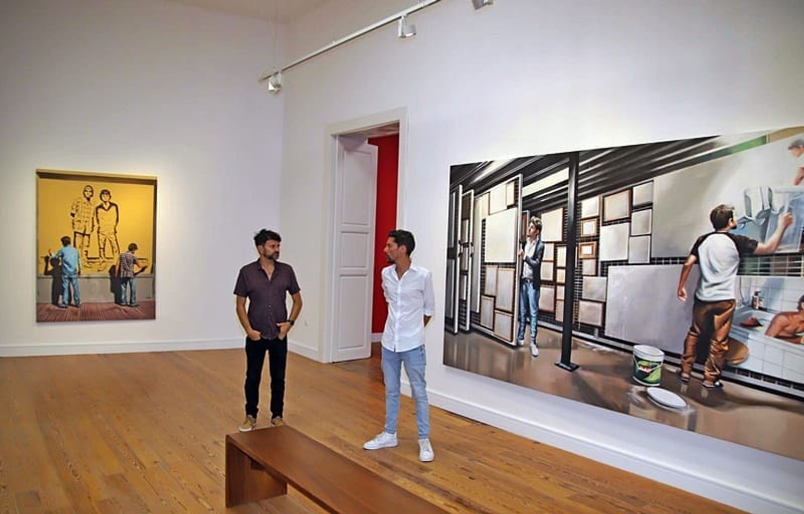 Inaugurada en Arrecife el ‘El Gran Libro de la Historia del Arte de Martín y Sicilia”