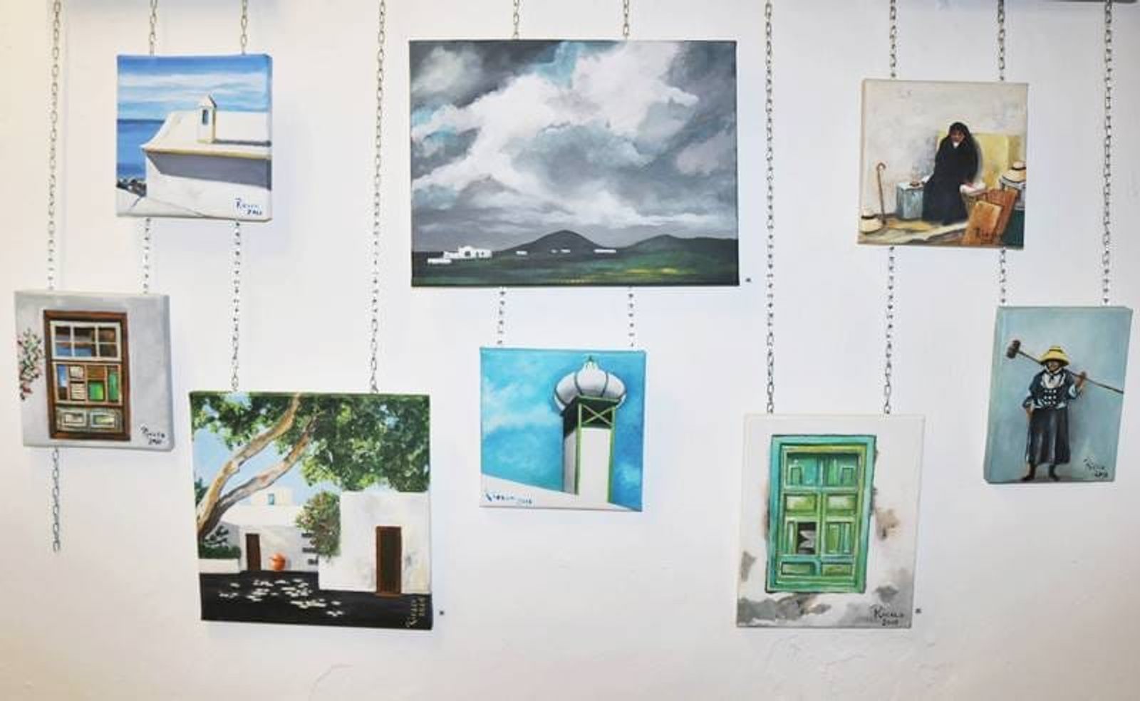 Inaugurada la exposición ‘Imágenes y formas’, con obras de Briggite Riesco y Javier Ibáñez