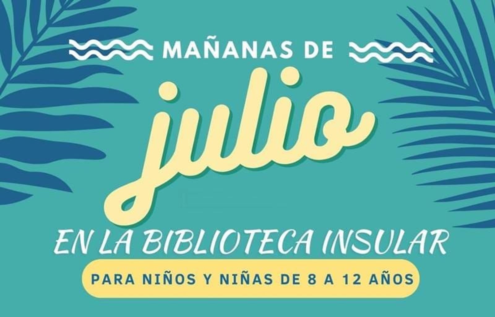 Actividades literarias infantiles este me de julio en la Biblioteca Insular