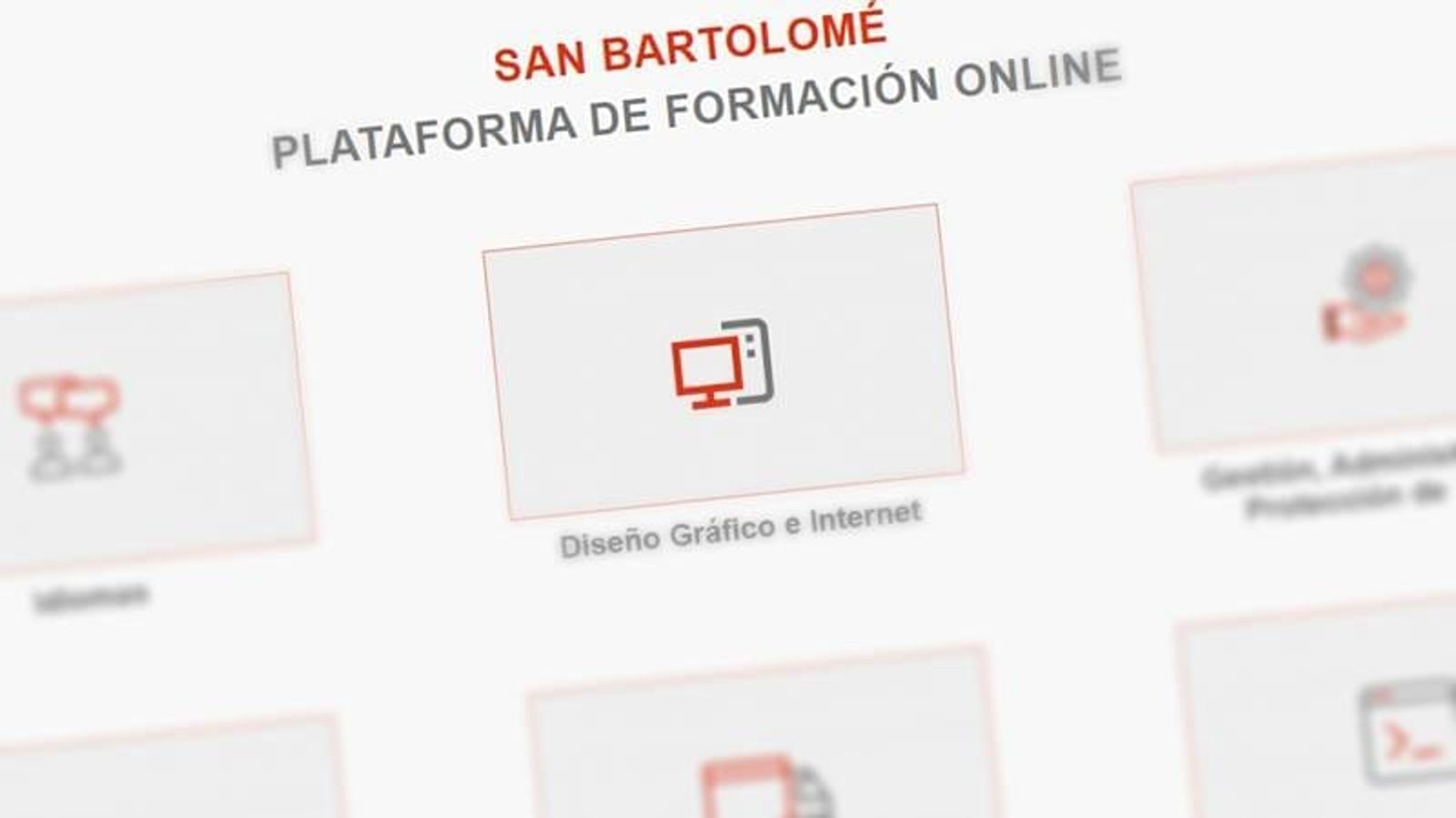 Amplia oferta formativa en una nueva plataforma en línea propuesta por San Bartolomé