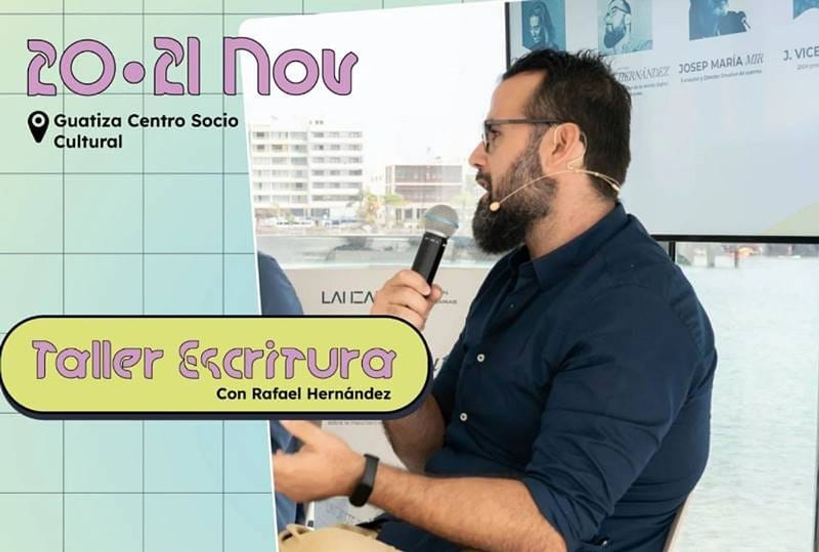 El programa de ‘Lanzarote MOVID.on’ ofrece un Taller de Escritura Creativa a cargo de Rafa Hernández