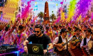 Valterra se llena de color con una nueva edición del Color Fest en las Fiestas del Carmen
