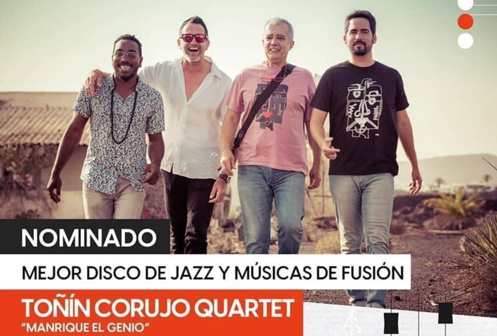 Toñín Corujo Quartet nominado a los Premios Canarios de la Música por su homenaje a César Manrique