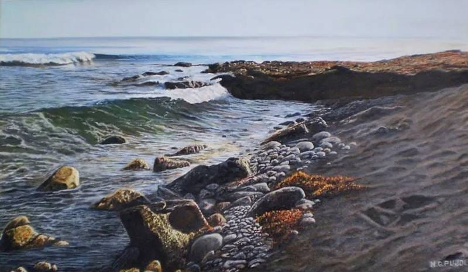 Haría inaugura la exposición de pintura ‘Entre dos aguas’, de Nelson González Pujol
