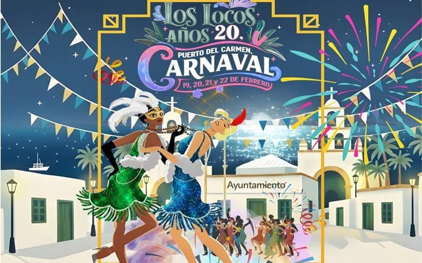 Puerto del Carmen cuatro días de actos carnavaleros en sus ‘Los locos años 20’