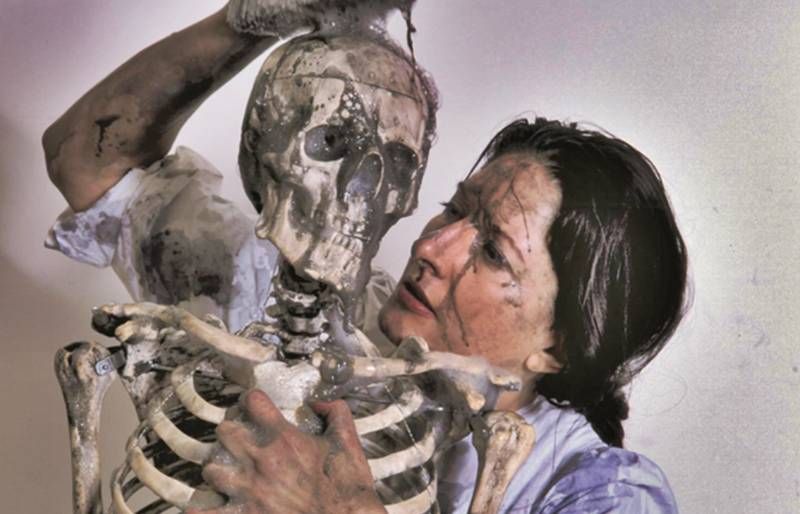 marina abramovic cleaning the mirror