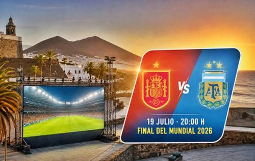 Aquí puedes ver en pantalla gigante y al aire libre la final del Mundial entre España y Argentina en Lanzarote