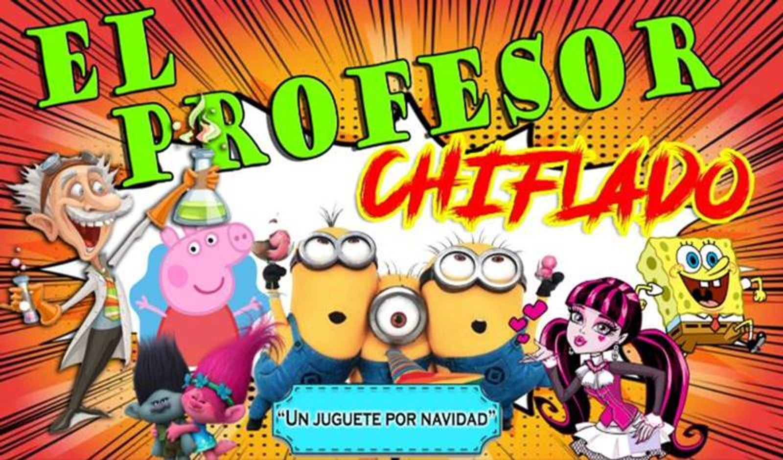 La obra ‘El profesor chiflado’ protagoniza la campaña ‘Un juguete por Navidad’ en San Bartolomé