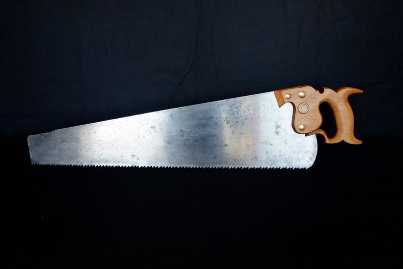 26" Disston #7 Hand Saw, 5 - 4 PPI Progressive Pitch, Rip cut, Jointed & Sharpened, 1896-1917