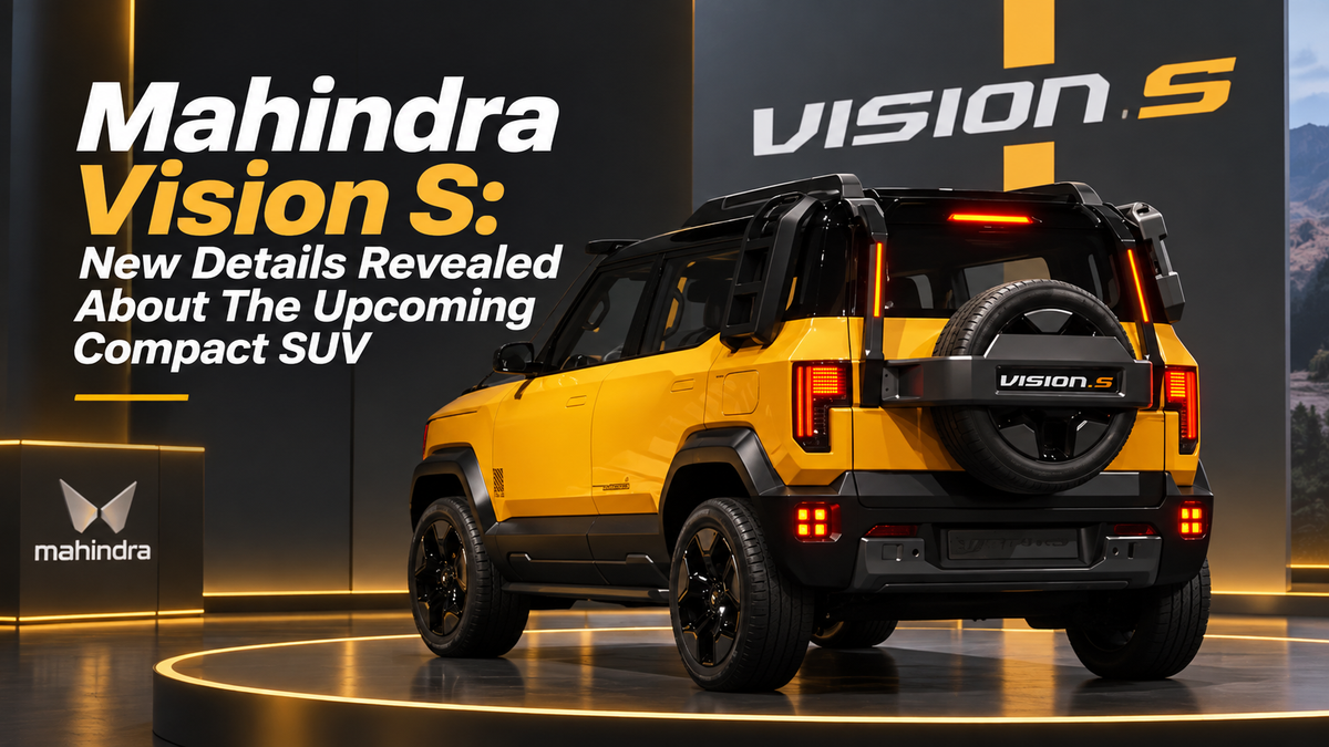 Mahindra Vision S: New Details Revealed About The Upcoming Compact SUV