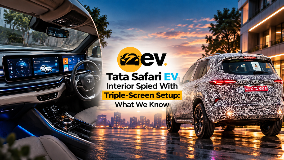 Discover the Future: Tata Safari EV's Stunning Interior Design