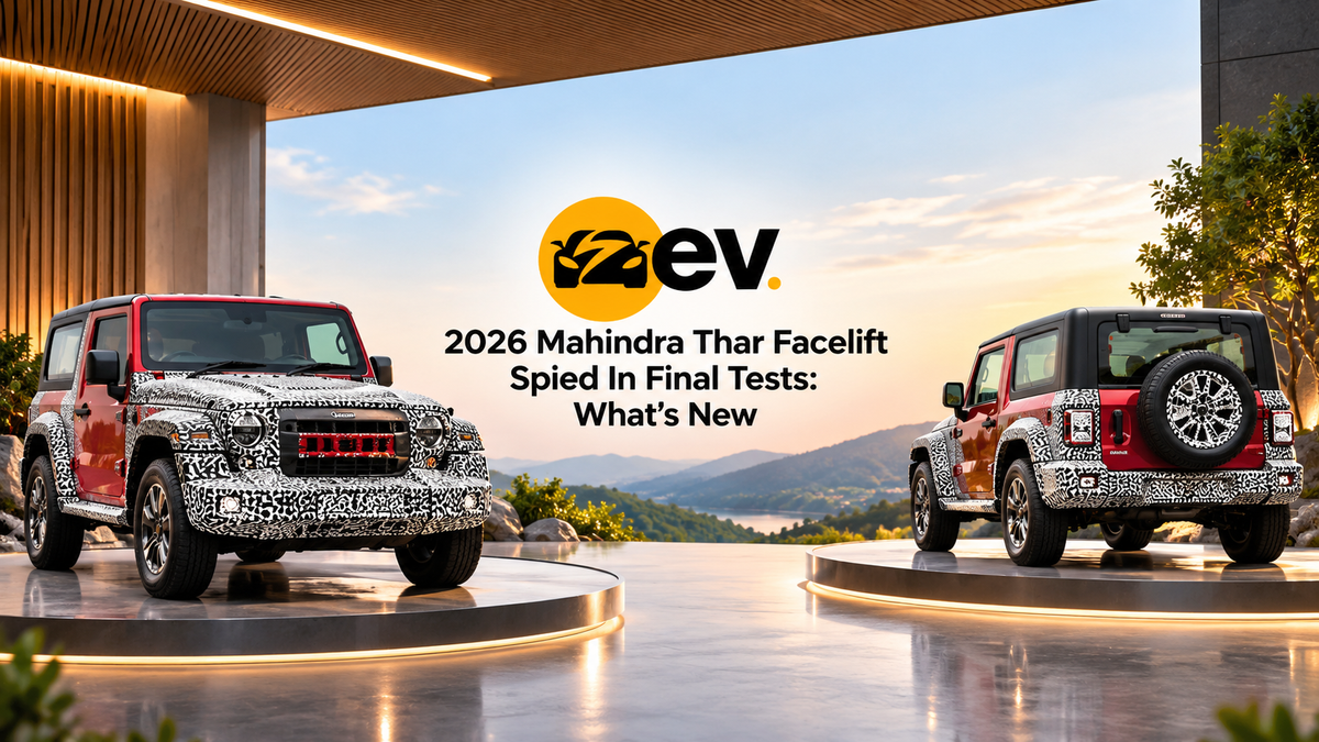 2026 Mahindra Thar Facelift Spied In Final Tests: What’s New