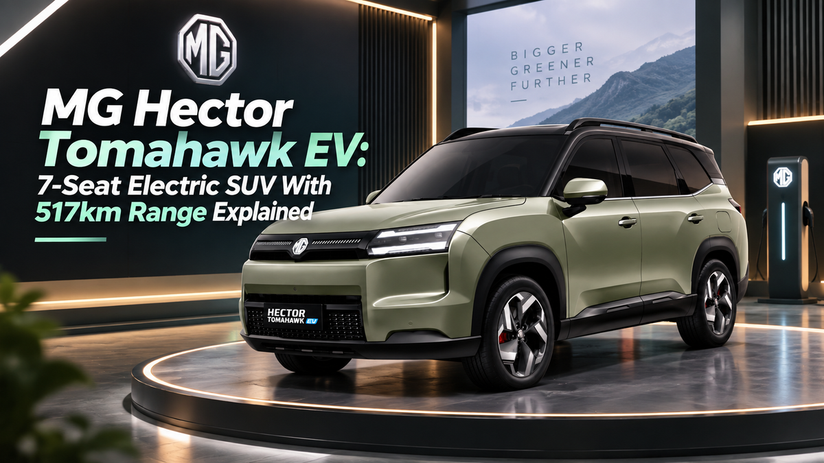 MG Hector Tomahawk EV: 7-Seat Electric SUV With 517km Range Explained
