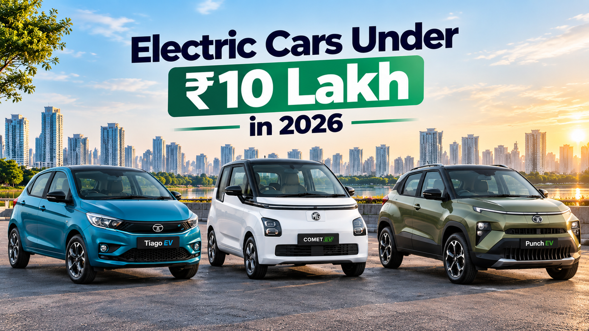 Electric Cars Under ₹10 Lakh In India: Tiago EV, Comet EV And Punch EV Compared