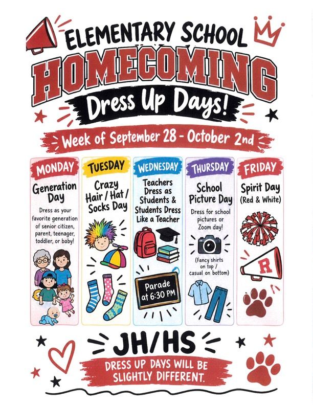 Elementary Homecoming Activities