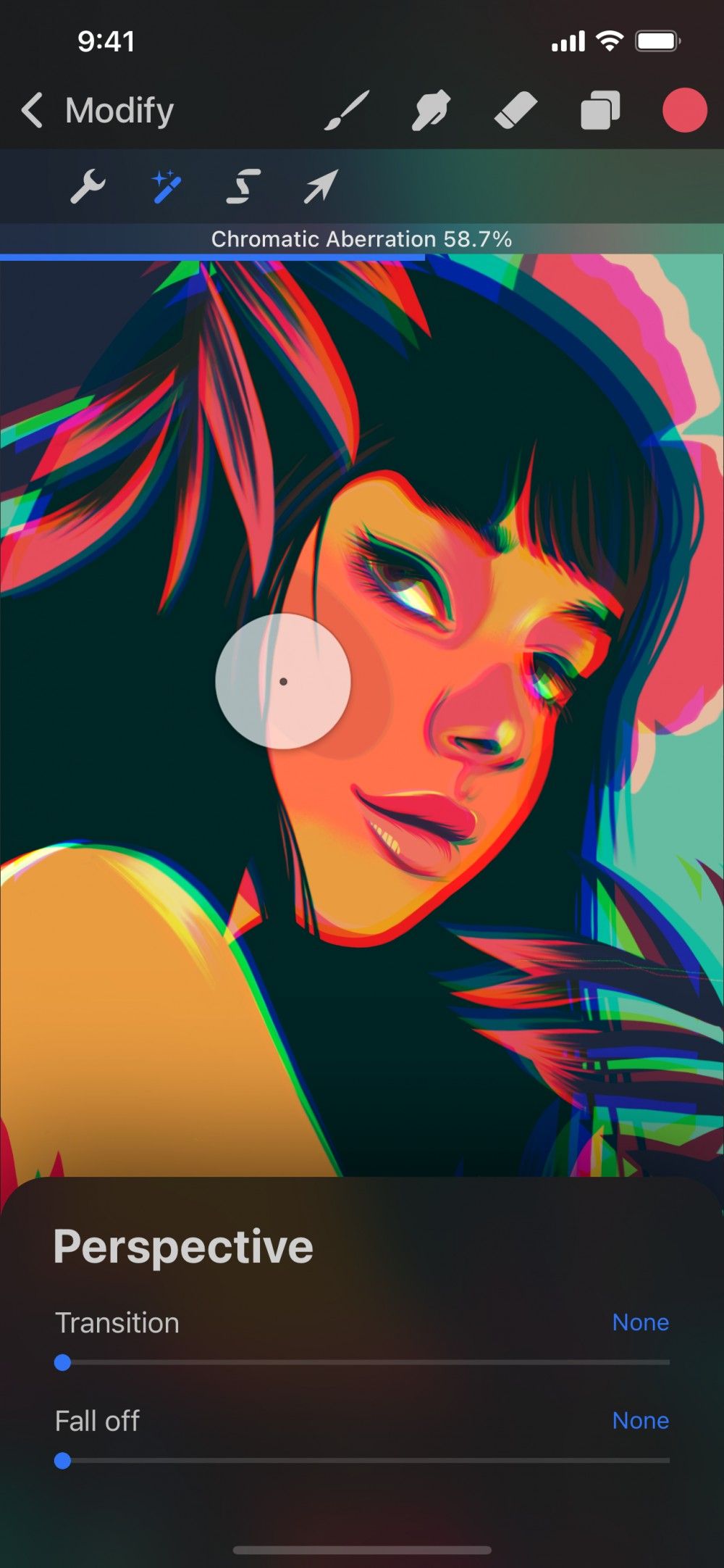 Chromatic Aberration — Procreate Pocket Handbook